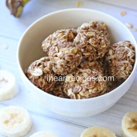 No-Bake Peanut Butter Banana Energy Bites