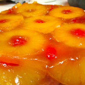 Pineapple upside down cake