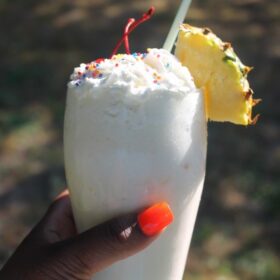 pineapple and passionfruit milkshake
